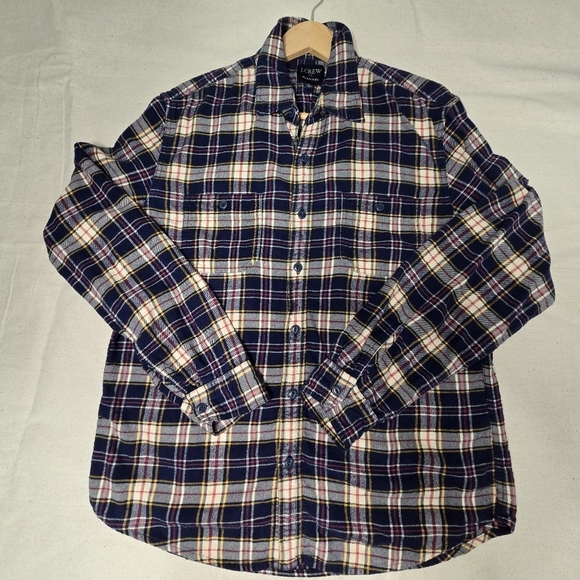 J. Crew Other - J. Crew Plaid Flannel Xl Men's Button Down Shirt - Blue